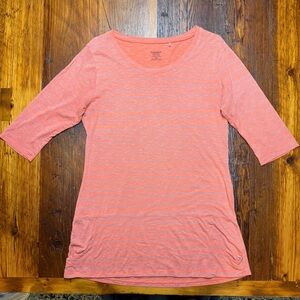 Toad&Co Coral 3/4 Sleeve Tunic with pockets